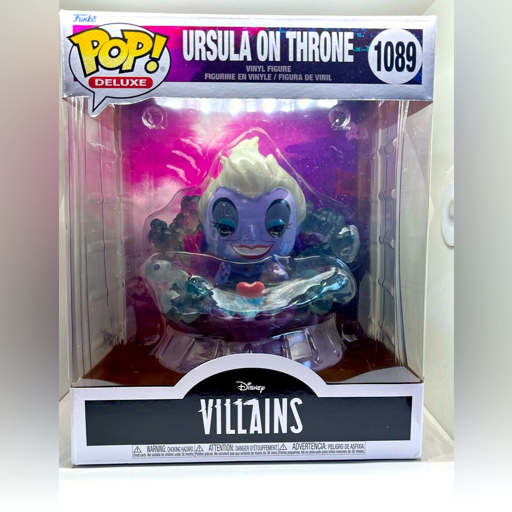 Pop Deluxe Ursula on Throne #1089 Disney Villains Collectibles Funko